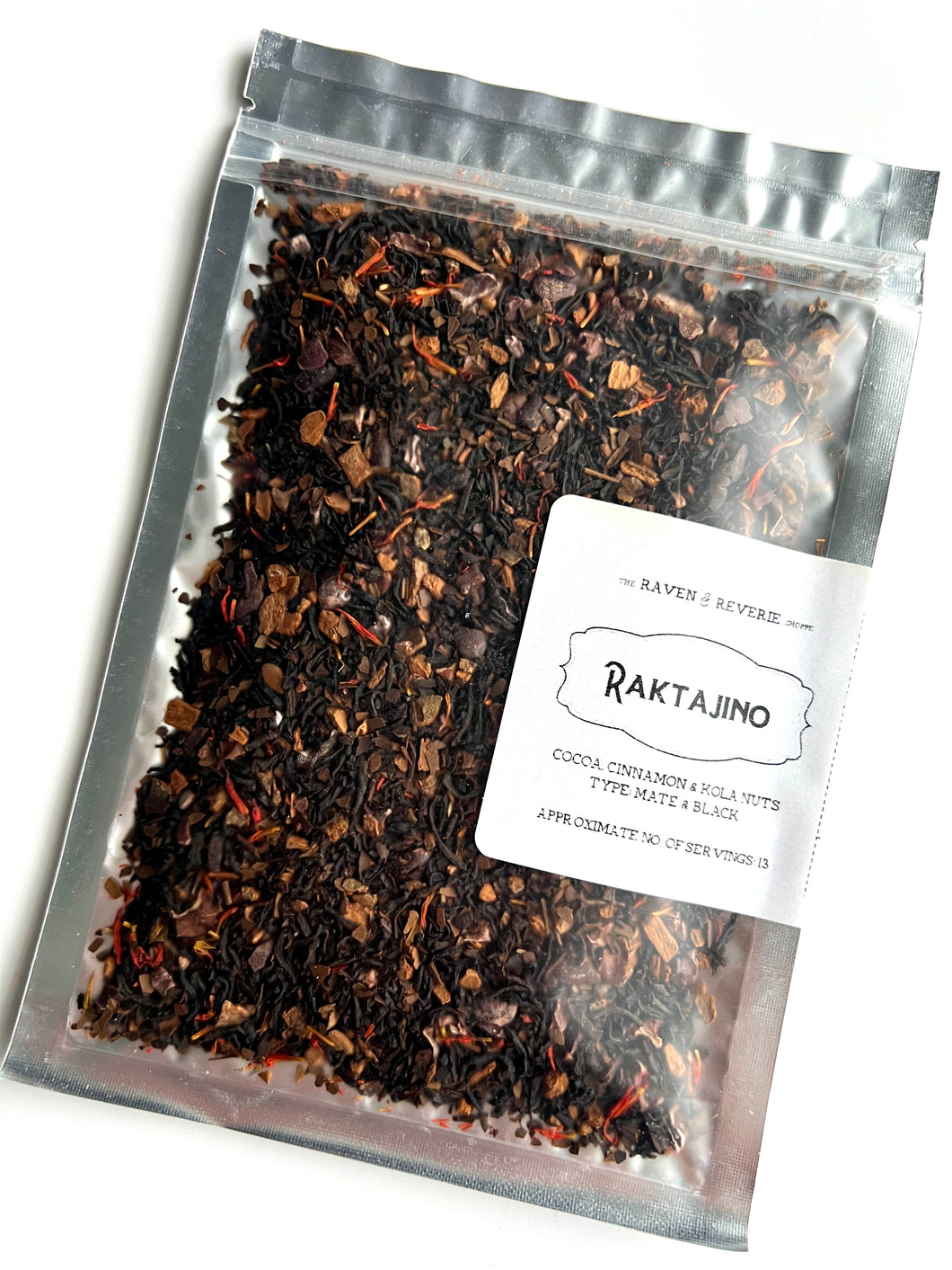 Raktajino - cocoa, cinnamon, kola nuts, mate and black loose leaf tea