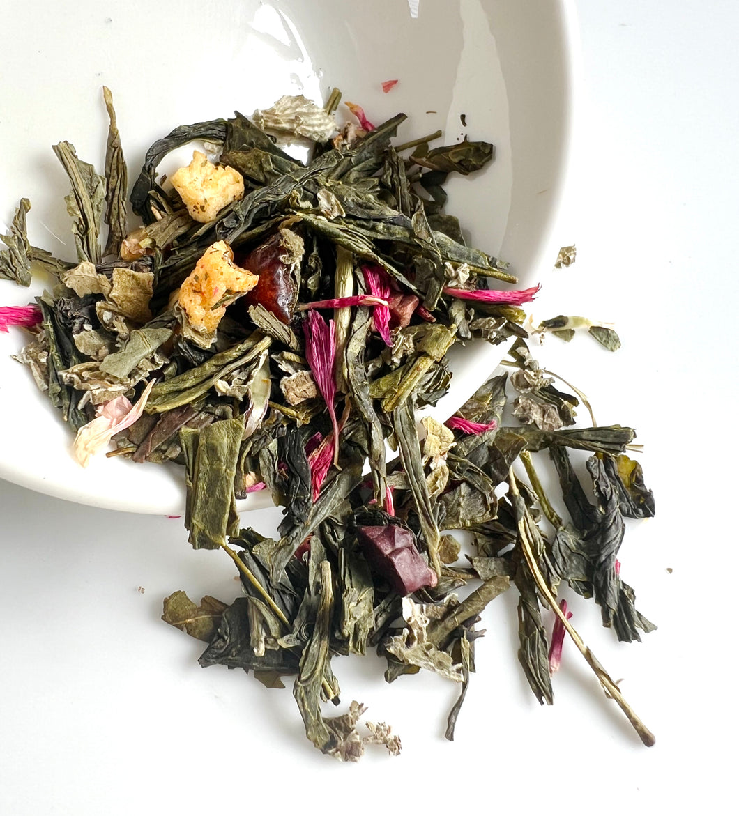 Demeter - apple, cacao, cranberry & vanilla green loose leaf tea