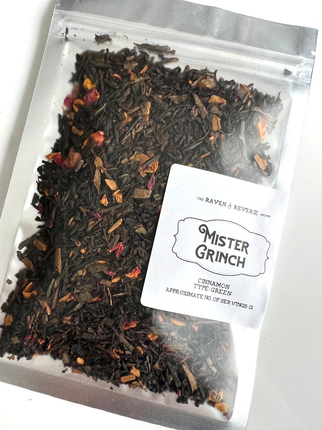 Mister Grinch - Cinnamon and rose green loose leaf tea