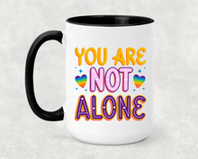 Load image into Gallery viewer, Say Gay - Pride mugs! 15oz black accent, dishwasher and microwave safe
