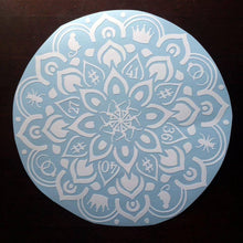 Load image into Gallery viewer, Music Mandala - white permanent vinyl decal
