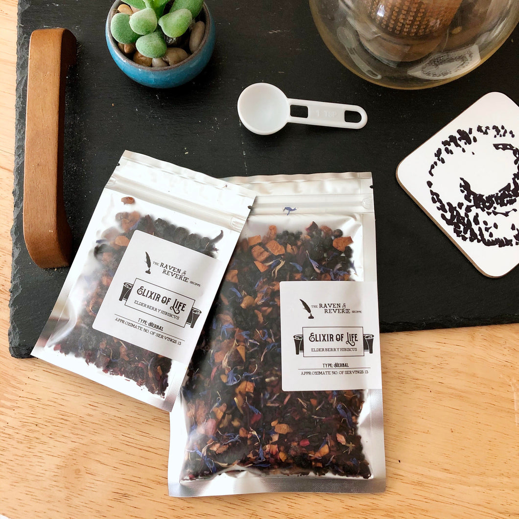Elixir of Life - elderberry & hibiscus loose leaf herbal tea