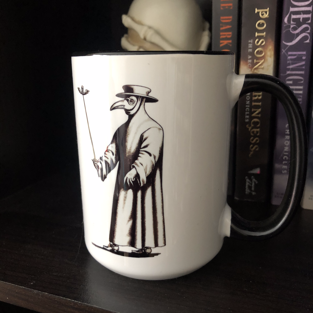 Plague Doctor ceramic 15oz tea and coffee mug