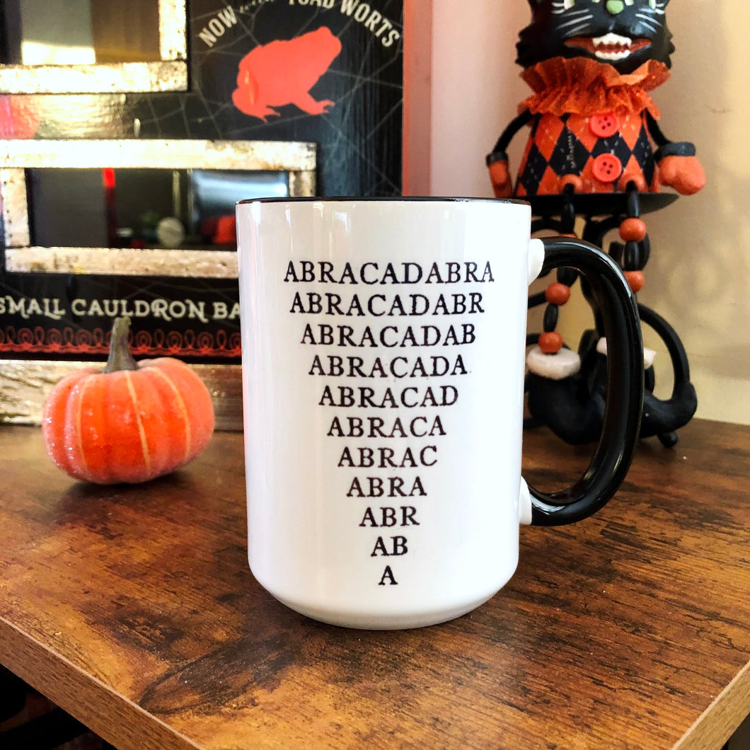 Abracadabra 15oz ceramic coffee / tea mug
