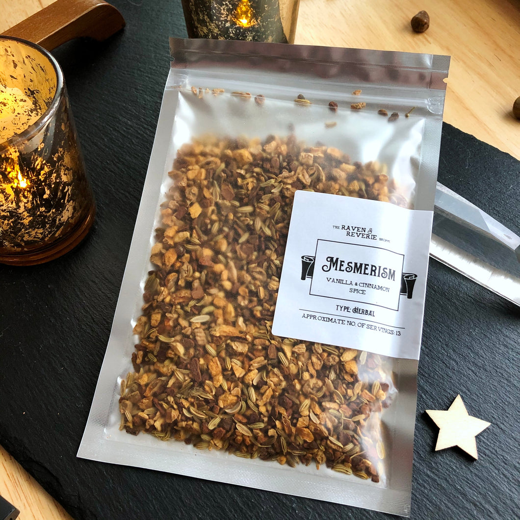 Mesmerism - vanilla and cinnamon spice herbal blend