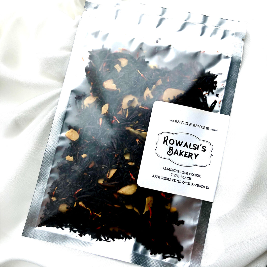 Kowalski’s Bakery - almond sugar cookie black tea