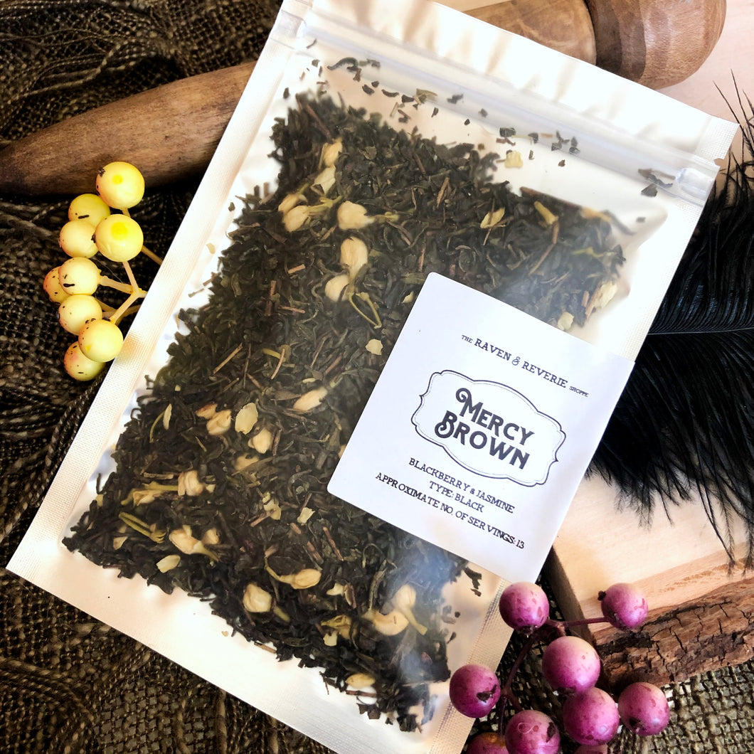 Mercy Brown - blackberry and jasmine black tea blend