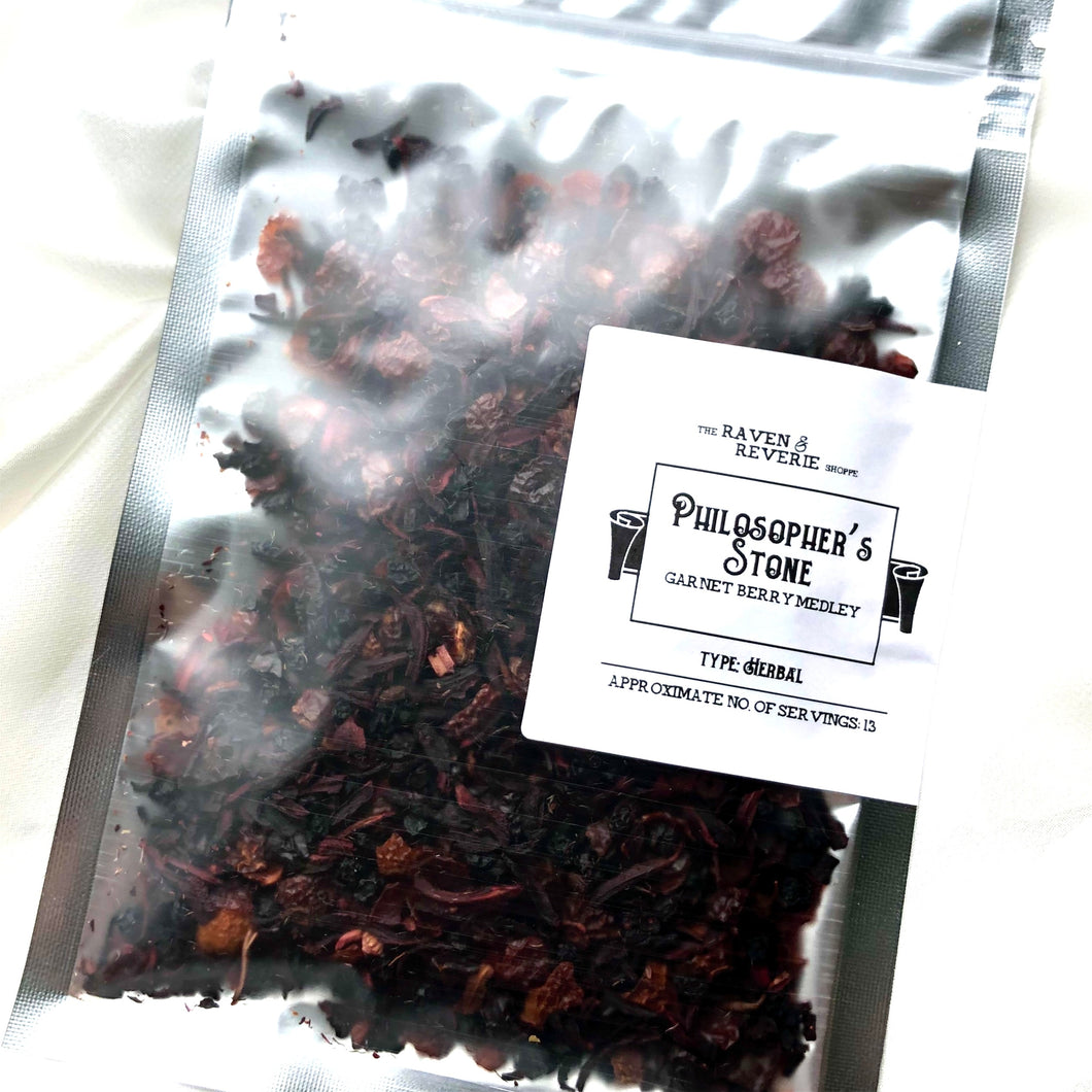 The Philosopher’s Stone - garnet Berry medley herbal tisane