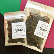 Load image into Gallery viewer, The Tuatha De Denann - berries &amp; creme green loose leaf tea blend
