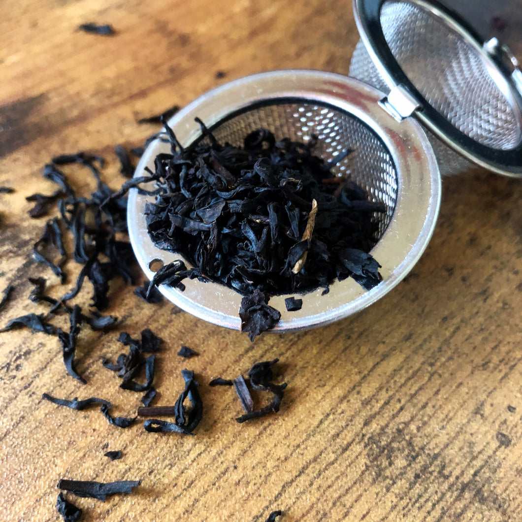 Luci’s Inferno - smokey, malt flavored black tea, alcohol free 