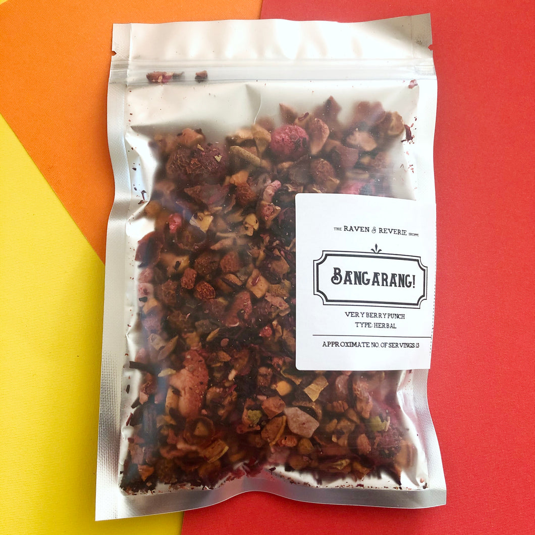 Bangarang! Tea Pouch - very berry punch herbal blend