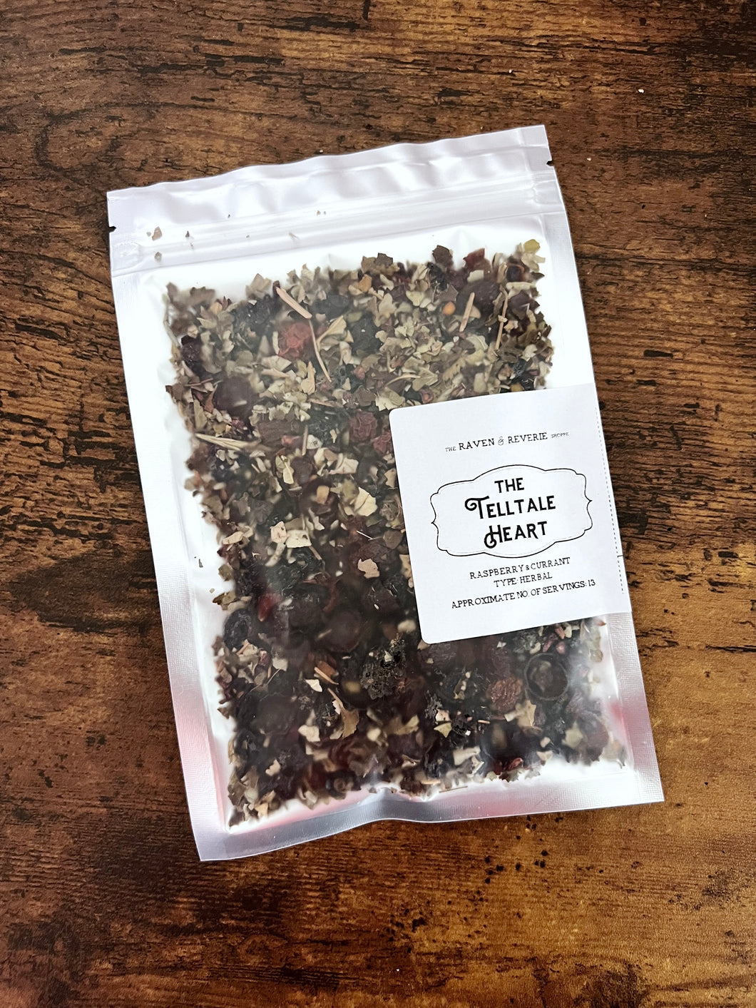 The Telltale Heart - raspberry and current herbal tea blend