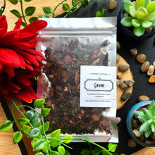 Load image into Gallery viewer, Gnome - raspberry, rhubarb &amp; honey herbal tea blend
