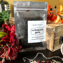 Load image into Gallery viewer, The Overlook Hotel Blend - black currant &amp; raspberry tisane tea
